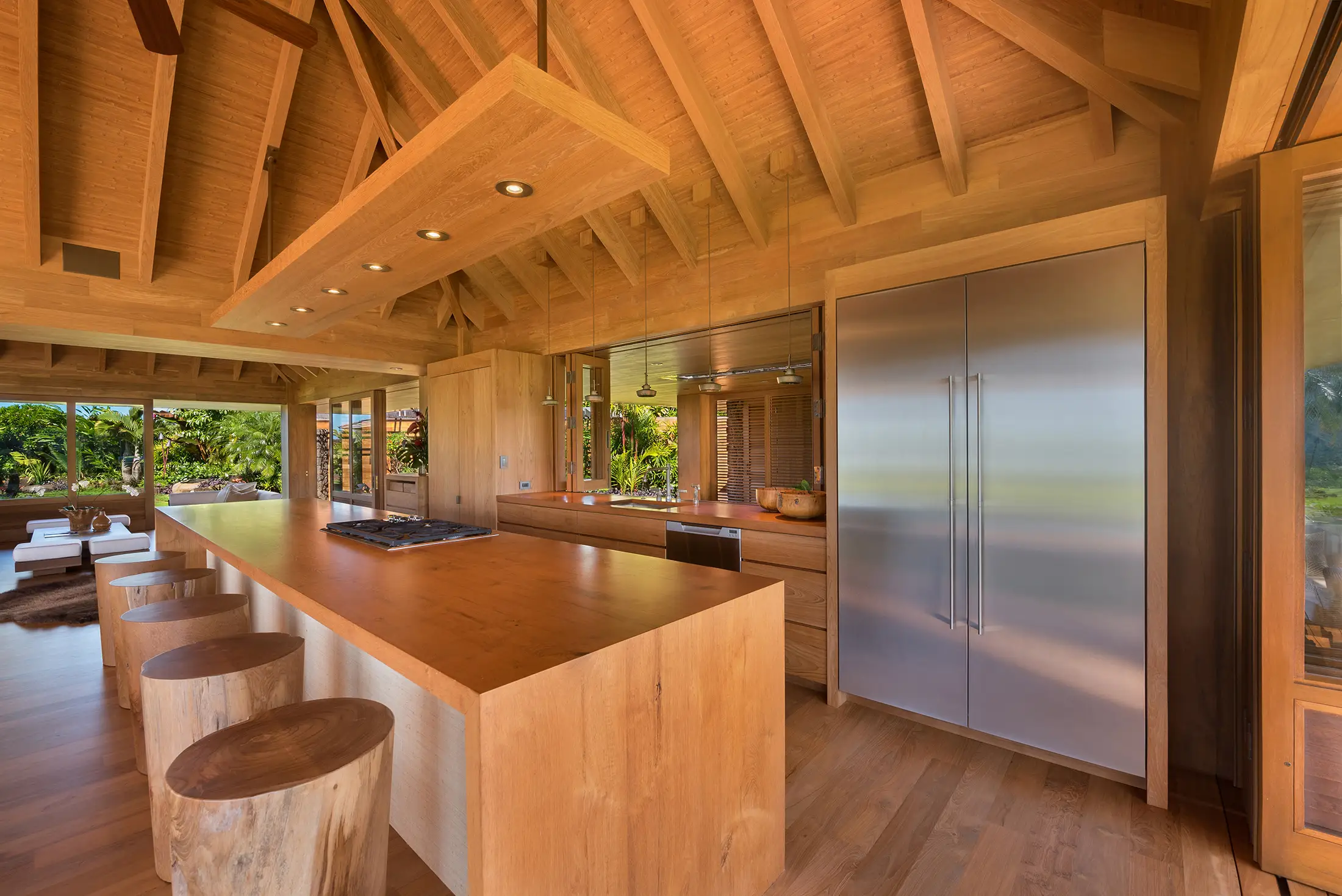 Custom Hanalei Home Kitchen and Bar