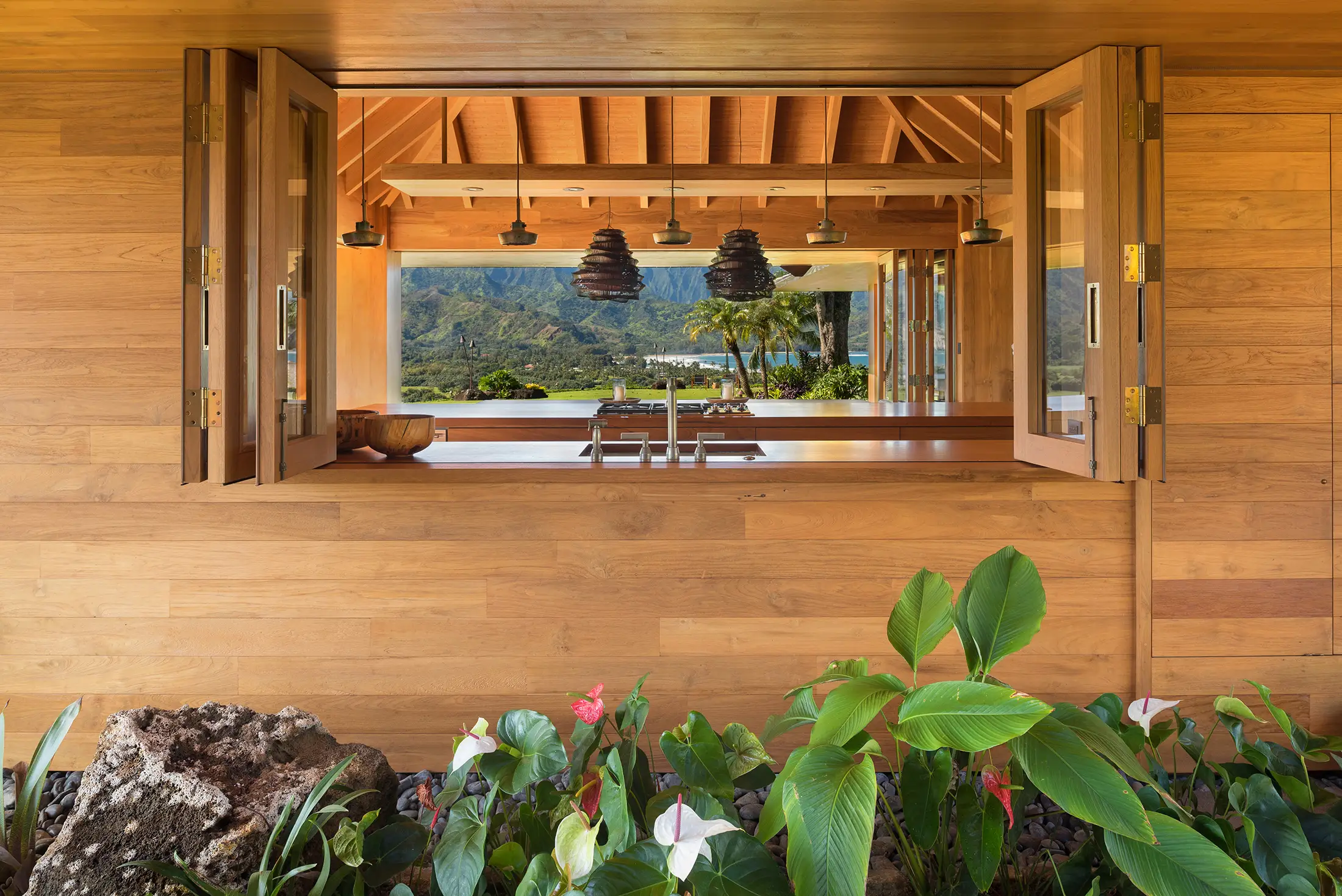 Custom Hanalei Home Kitchen