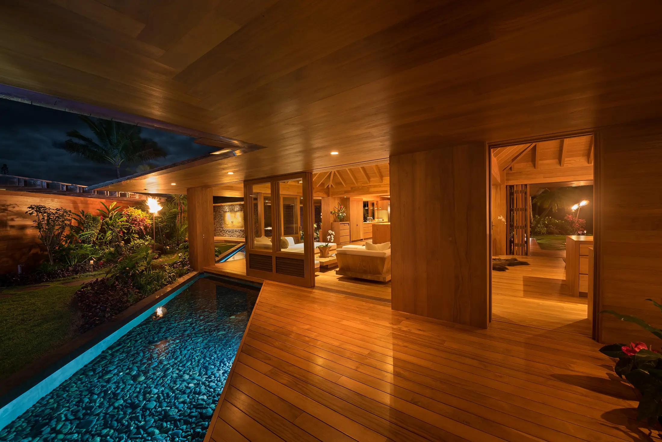 Custom Hanalei Home Living Space