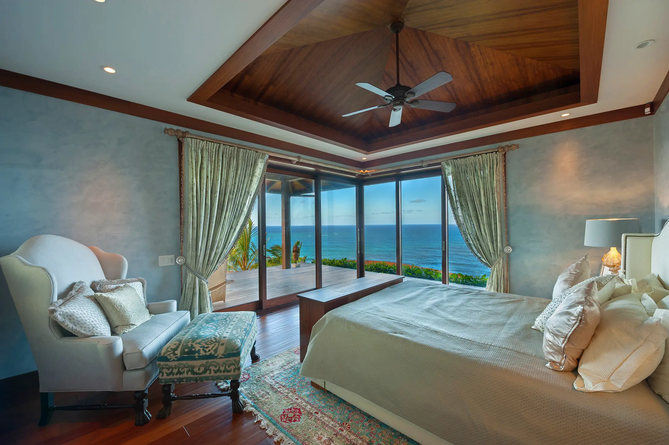 Custom Home in Kilauea Bedroom