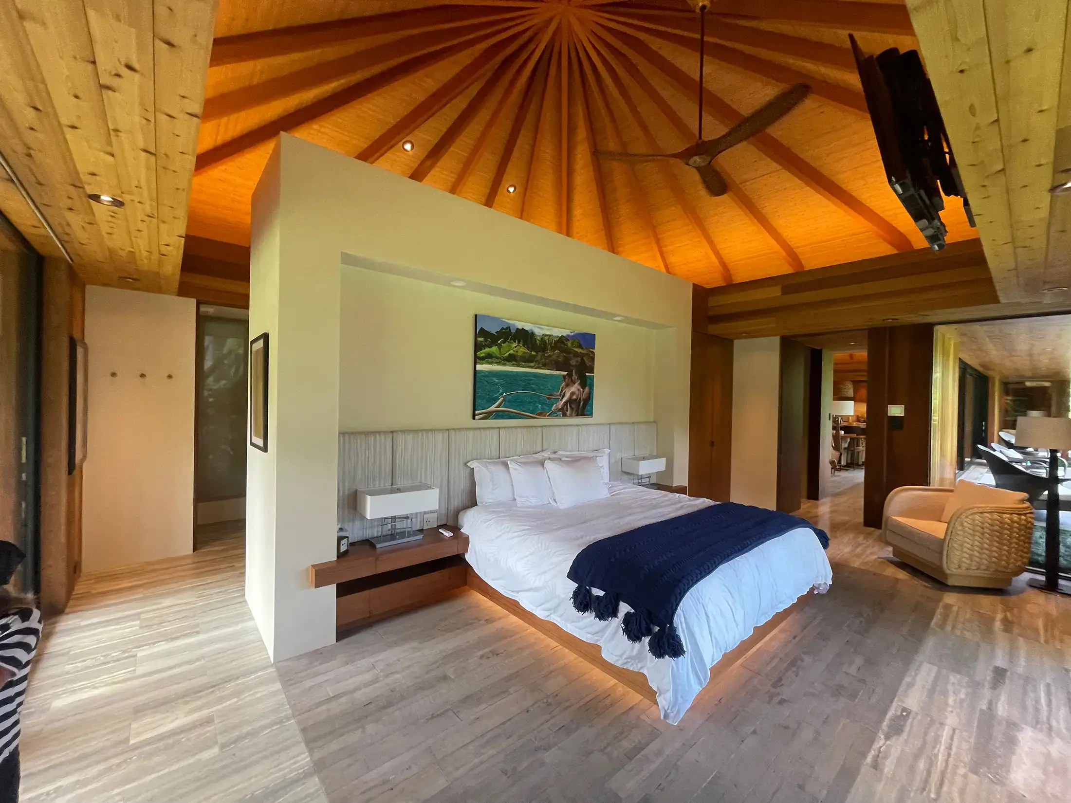 Custom Home in Kilauea Bedroom
