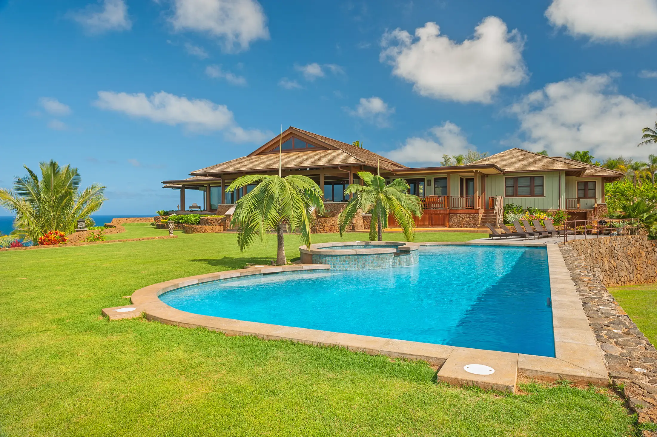 Custom Home in Kilauea Pool