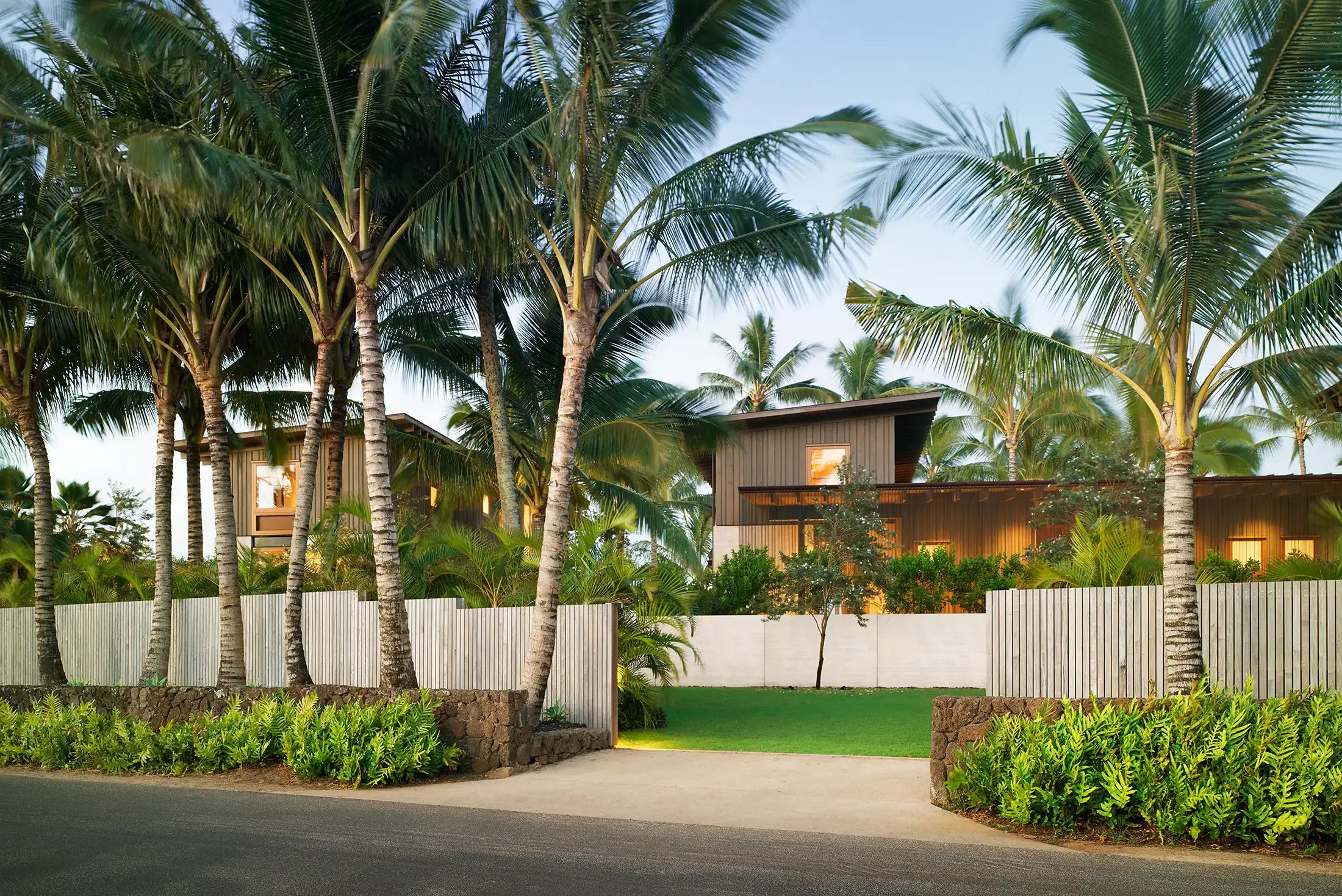 Poipu Custom Home Hale Nukumoi Gated Entrance