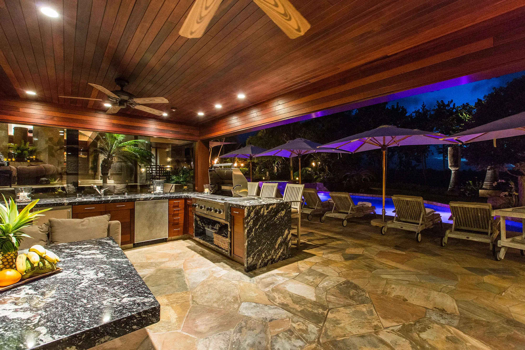 The Point at Anini Vista Entertaining Space